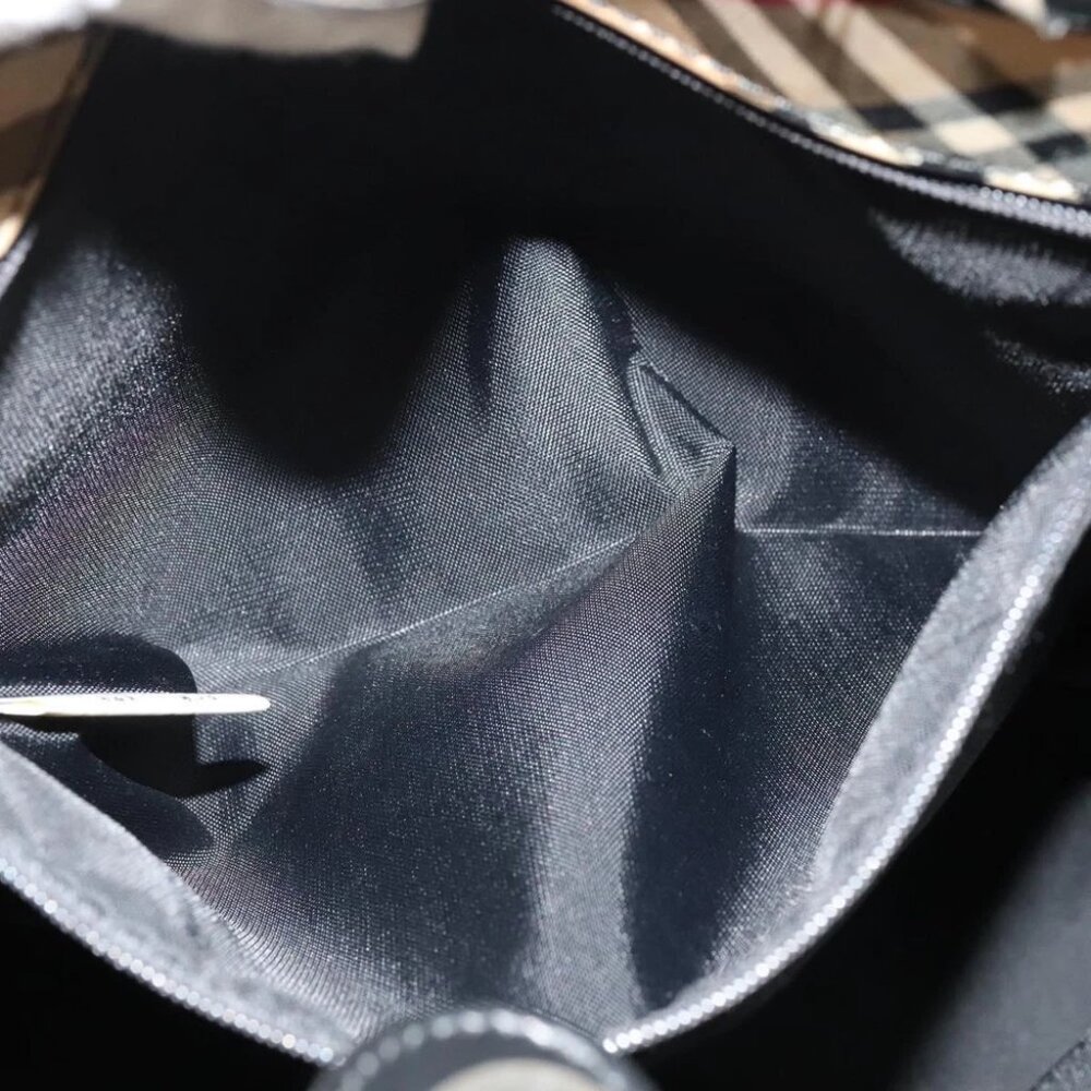 Burberrys Blue Label Shoulder Bag Nylon Black Auth ti3102 - Picture 13 of 16